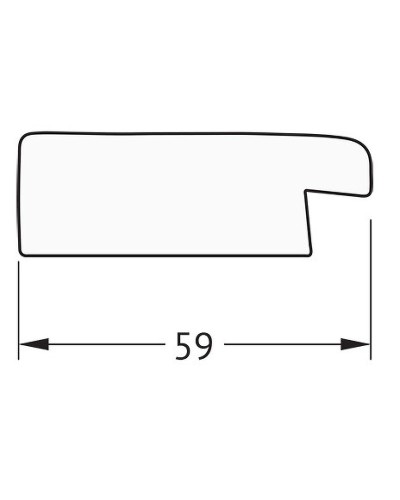 Зеркало Evoform Definite 74х54 BY 0632 в багетной раме - Травленое серебро 59 мм