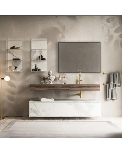 Зеркало 80x60 см черный Vincea VLM-3VN800B-2