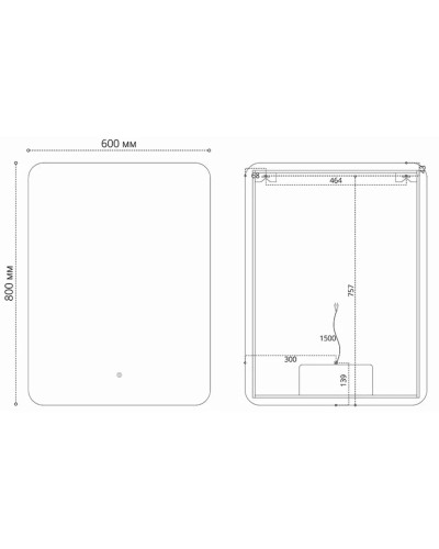 Зеркало 60x80 см Vincea VLM-3BE600