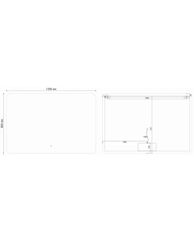 Зеркало 120x80 см Vincea VLM-3BE120