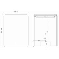 Зеркало 60x80 см Vincea VLM-3BE600-2