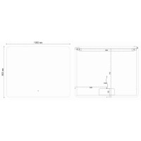 Зеркало 100x80 см Vincea VLM-3BE100-2