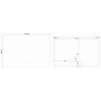 Зеркало 120x80 см Vincea VLM-3BE120-2