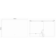 Зеркало 120x80 см Vincea VLM-3BE120-2