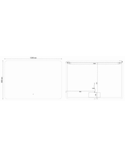 Зеркало 120x80 см Vincea VLM-3BE120-2