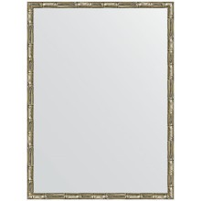 Зеркало Evoform Definite 77х57 BY 0642 в багетной раме - Серебряный бамбук 24 мм