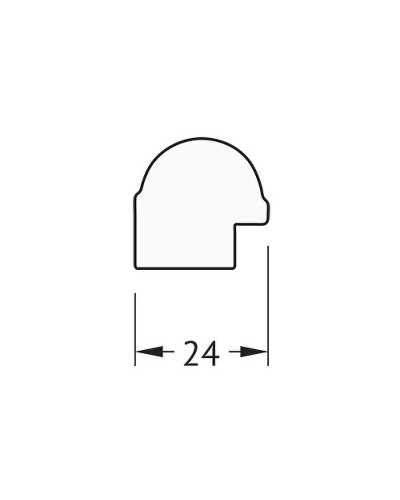 Зеркало Evoform Definite 77х57 BY 0642 в багетной раме - Серебряный бамбук 24 мм
