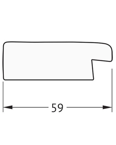 Зеркало Evoform Definite 84х64 BY 0649 в багетной раме - Травленое серебро 59 мм