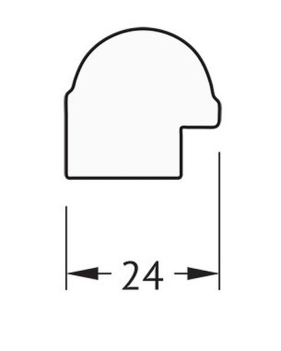Зеркало Evoform Definite 67х67 BY 0659 в багетной раме - Серебряный бамбук 24 мм