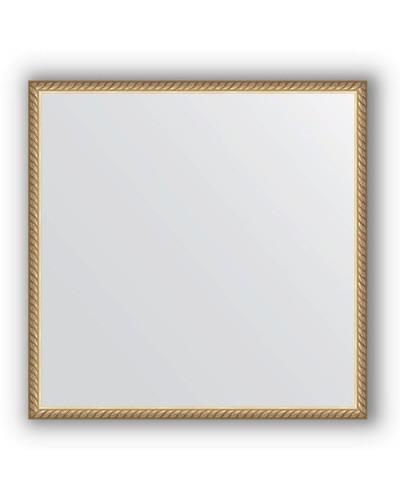 Зеркало Evoform Definite 68х68 Витая латунь