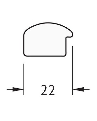 Зеркало Evoform Definite 68х68 BY 0652 в багетной раме - Сосна 22 мм