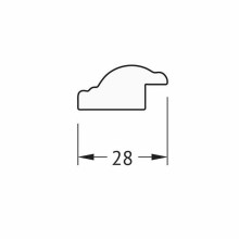 Зеркало Evoform Definite 88х68 BY 0675 в багетной раме - Витое золото 28 мм