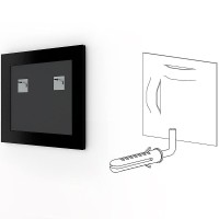 Зеркало Evoform Definite 70х70 BY 0665 в багетной раме - Черный дуб 37 мм