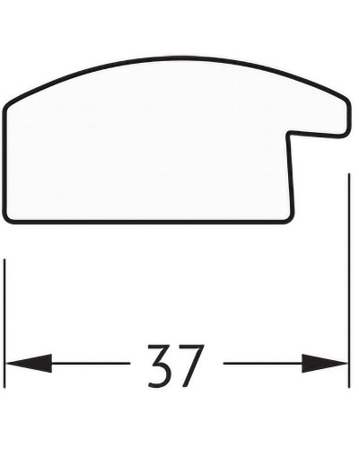 Зеркало Evoform Definite 70х70 BY 0665 в багетной раме - Черный дуб 37 мм