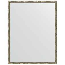 Зеркало Evoform Definite 87х67 BY 0677 в багетной раме - Серебряный бамбук 24 мм