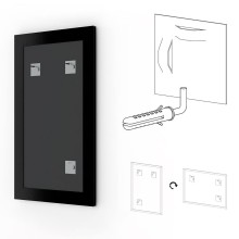 Зеркало Evoform Definite 154х74 BY 0769 в багетной раме - Травленое серебро 59 мм