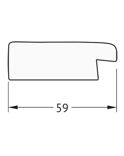 Зеркало Evoform Definite 134х74 BY 0752 в багетной раме - Травленое серебро 59 мм