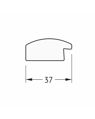 Зеркало Evoform Definite 90х70 BY 0683 в багетной раме - Черный дуб 37 мм