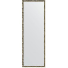 Зеркало Evoform Definite 137х47 BY 0711 в багетной раме - Серебряный бамбук 24 мм