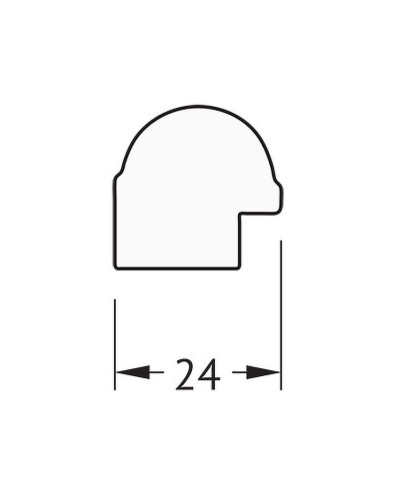 Зеркало Evoform Definite 137х47 BY 0711 в багетной раме - Серебряный бамбук 24 мм