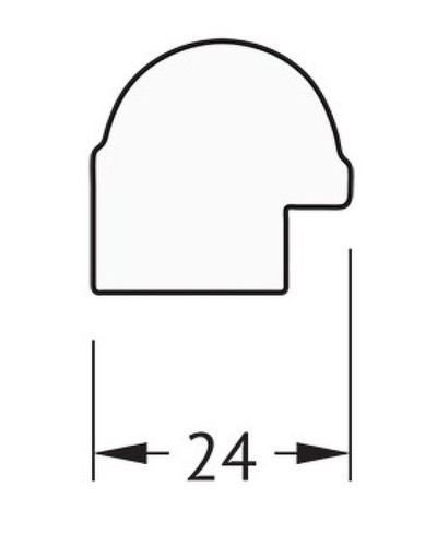 Зеркало Evoform Definite 107х57 BY 0728 в багетной раме - Серебряный бамбук 24 мм