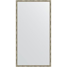 Зеркало Evoform Definite 127х67 BY 0745 в багетной раме - Серебряный бамбук 24 мм