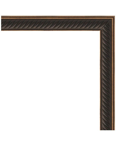 Зеркало Evoform Definite 148х68 BY 0761 в багетной раме - Витой махагон 28 мм