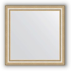 Зеркало Evoform Definite 65х65 Золотые бусы на серебре