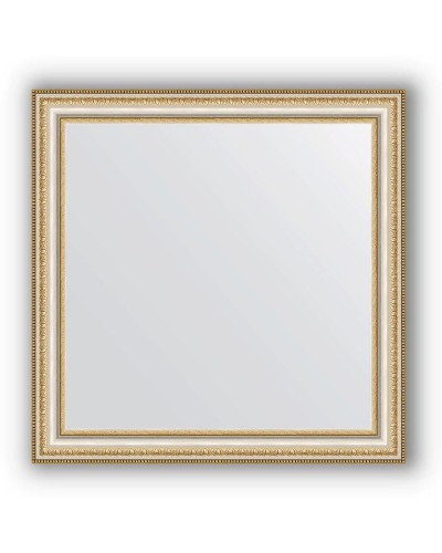Зеркало Evoform Definite 65х65 Золотые бусы на серебре