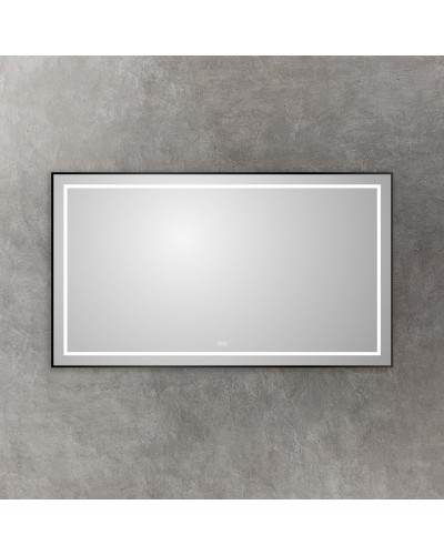 Зеркало в раме с подсветкой сенсорным выкл. и подогревом BelBagno SPC-KRAFT-1400-800-LED-TCH-WARM-NERO