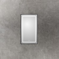 Зеркало в алюминиевой раме с подсветкой сенсорным выкл. и подогревом BelBagno SPC-KRAFT-500-900-LED-TCH-WARM-NERO