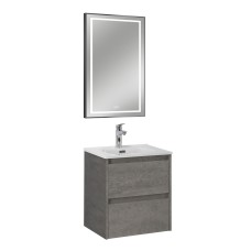 Зеркало в алюминиевой раме с подсветкой сенсорным выкл. и подогревом BelBagno SPC-KRAFT-500-900-LED-TCH-WARM-NERO