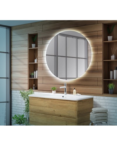 Зеркало с интерьерной подсветкой 900x30мм без выключателя BelBagno SPC-INT-900-LED