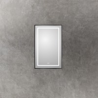 Зеркало в алюминиевой раме с подсветкой и сенсорным выключателем и подогревом BelBagno SPC-KRAFT-500-800-LED-TCH-WARM-NERO