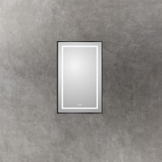 Зеркало в алюминиевой раме с подсветкой и сенсорным выключателем и подогревом BelBagno SPC-KRAFT-500-800-LED-TCH-WARM-NERO