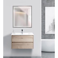 Зеркало в раме с подсветкой сенсорным выкл. и подогревом BelBagno SPC-KRAFT-700-800-LED-TCH-WARM-NERO