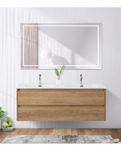 Зеркало в раме с подсветкой сенсорным выкл. и подогревом BelBagno SPC-KRAFT-1200-800-LED-TCH-WARM