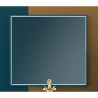 Зеркало со встроенной LED подсветкой, системой Антизапотевания, реверсивное 98x90 CEZARES Blu Petrolio 45048