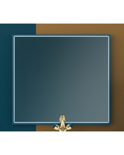 Зеркало со встроенной LED подсветкой, системой Антизапотевания, реверсивное 98x90 CEZARES Blu Petrolio 45048