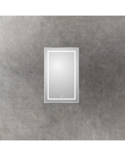 Зеркало в алюминиевой раме с подсветкой, сенсорным выключателем и подогревом BelBagno SPC-KRAFT-500-800-LED-TCH-WARM