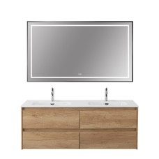 Зеркало в раме с подсветкой сенсорным выкл. и подогревом BelBagno SPC-KRAFT-1400-800-LED-TCH-WARM-NERO