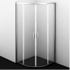 Душевой уголок WasserKRAFT Lippe 80x80 45S00 профиль Хром стекло прозрачное