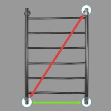 Полотенцесушитель водяной 800x500 Energy Breeze EWTRBREEZ0805000000