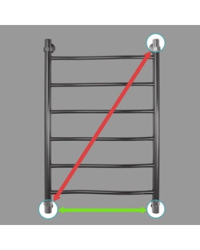 Полотенцесушитель водяной 800x500 Energy Breeze EWTRBREEZ0805000000