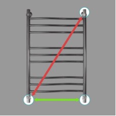 Полотенцесушитель водяной 1000x500 Energy Breeze Prestige EWTRBRZPR1005000000