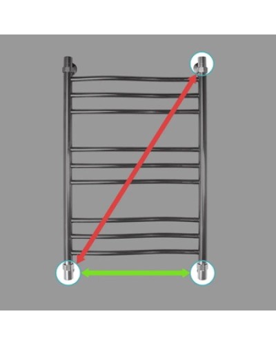 Полотенцесушитель водяной 1000x500 Energy Breeze Prestige EWTRBRZPR1005000000