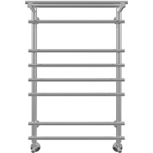 Водяной полотенцесушитель Terminus Ватра П8 500x796 4670030723246 с полкой Хром