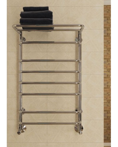 Водяной полотенцесушитель Terminus Полка П8 500x796 4670030723161 с полкой Хром