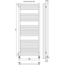 Водяной полотенцесушитель Terminus Альба П26 600x1596 4620768886577 Хром