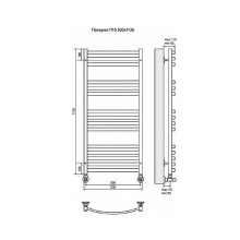 Водяной полотенцесушитель Terminus Палермо П15 500x1136 4620768886515 Хром